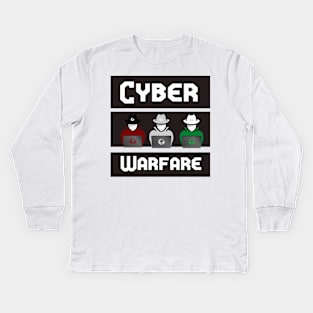 Cyber Warfare: Ethical Hacker1 Online Cyber Expert Kids Long Sleeve T-Shirt